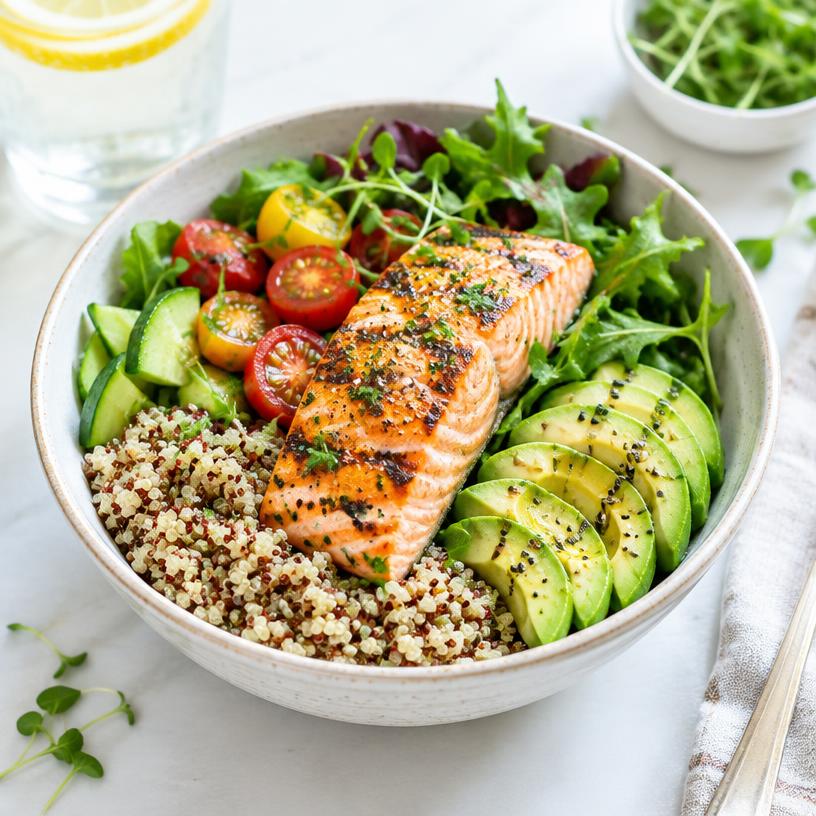 Grilled Salmon Bowl